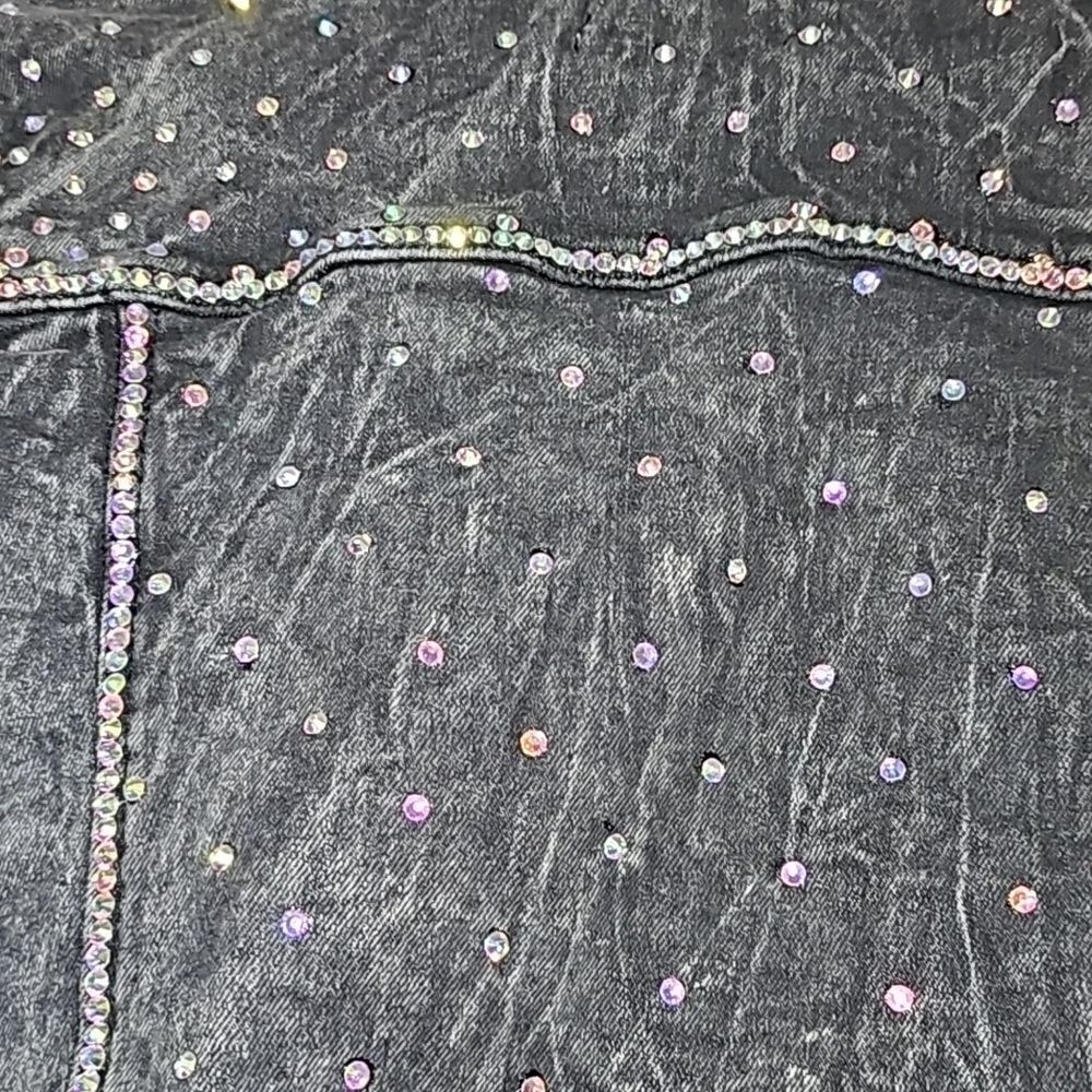 Custom Bling Jean Jacket - Picture 8 of 14